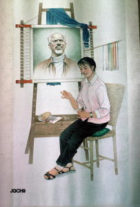 1976: Young artist and Norman Bethune